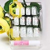 weißer Spitze Stil falsche Nagelspitzen