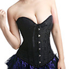 Weißes Kreuz Zurück Cotton Frau Korsett (weitere Farben)