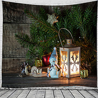 Weihnachten Weihnachtsmann Urlaub Party Wand Wandteppich Kunst Dekor Decke Vorhang Picknick Tischdecke Hängen Zuhause Schlafzimmer Wohnzimmer Wohnheim Dekoration Weihnachtsbaum Geschenk Kamin Lightinthebox