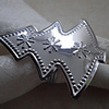 Weihnachtsbaum-Hochzeits-Serviettenring Set von 6,  Metall Dia 4, 5 cm