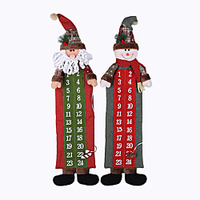 weihnachtsbedarf weihnachtsmann schneemann dreidimensionale puppenaufkleber wandkalender weihnachtscountdown wandkalender Lightinthebox