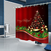 Weihnachtsduschvorhänge Haken modernes Polyester-Trenddesign