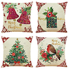 weihnachtsfeier doppelseitige kissenbezug 4pc weiche dekorative quadratische kissenbezug kissenbezug kissenbezug für schlafzimmer wohnzimmer hochwertige maschinenwaschbare innenkissen für sofa couch Lightinthebox