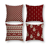 weihnachtsfeier doppelseitige kissenbezug 4pc weiche dekorative quadratische kissenbezug kissenbezug kissenbezug für schlafzimmer wohnzimmer hochwertige maschinenwaschbare innenkissen für sofa couch Lightinthebox