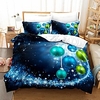 Weihnachtsgeschenk Home Textilien 3D-Druck Bettwäsche-Set Bettbezug-Set mit Kissenbezug 2 / 3pcs Schlafzimmer Bettbezug-Sets für Weihnachtsdekoration