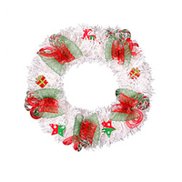 Weihnachtskranz Ornament Girlande neue weiße PVC-Mesh-Blumen-Rebe-Ring 30/40cm Lightinthebox