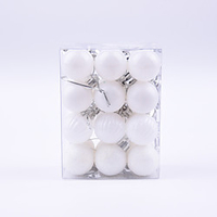 Weihnachtskugeln in spezieller Form 3cm 24pcs Plastikweihnachtskugeln Weihnachtsbaumanhänger Lightinthebox