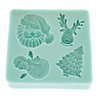 Weihnachtsmann Chocolate Candy Jelly 3d Silikonform Kuchen-Werkzeuge (1pcs)