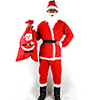 Weihnachtsmann Männer Weihnachts-Kostüm mit Bart (für Höhe 170-180cm)