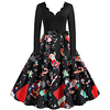 Weihnachtsmann Weihnachtskleid Damen Erwachsene Freizeit Weihnachten Weihnachten Polyester Kleid Lightinthebox