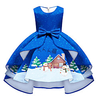 Weihnachtsmann Weihnachtskleid Damen Kinder Freizeit Quinceanera Weihnachten Polyester Kleid