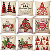 weihnachtsparty doppelseitige kissenbezug 9pc weiche dekorative quadratische kissenbezug kissenbezug kissenbezug für schlafzimmer wohnzimmer hochwertige maschinenwaschbare innenkissen für sofa couch Lightinthebox