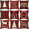 weihnachtsparty doppelseitige kissenbezug 9pc weiche dekorative quadratische kissenbezug kissenbezug kissenbezug für schlafzimmer wohnzimmer hochwertige maschinenwaschbare innenkissen für sofa couch Lightinthebox