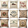 weihnachtsparty doppelseitige kissenbezug 9pc weiche dekorative quadratische kissenbezug kissenbezug kissenbezug für schlafzimmer wohnzimmer hochwertige maschinenwaschbare innenkissen für sofa couch Lightinthebox