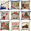 weihnachtsparty doppelseitige kissenbezug 9pc weiche dekorative quadratische kissenbezug kissenbezug kissenbezug für schlafzimmer wohnzimmer hochwertige maschinenwaschbare innenkissen für sofa couch Lightinthebox