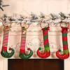 Weihnachtsschmuck Elf Füße Reifen hängende Glocken Ferienhaus Tür Elf Stiefel Türklopfer Ornamente Lightinthebox