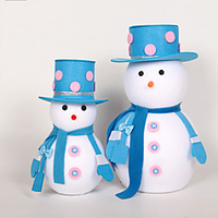 Weihnachtsschmuck niedliche Schneemann Puppe Set kleines Weihnachtsgeschenk Desktop Dekoration Anhänger 28/36cm Lightinthebox