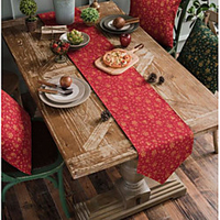 weihnachtsweißes Windspiel Tischläuferbronzing