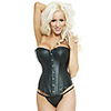 Weikeduo Frauen-Europa-Art-reizvolles Korsett (Schwarz)