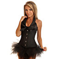 Weikeduo Frauen-Europa-Art-reizvolles Korsett (Schwarz)