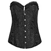 Weikeduo Frauen-Europa-Art-reizvolles Korsett (Schwarz)