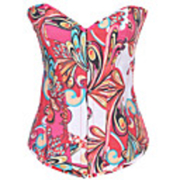 Weikeduo Frauen-Europa-Art-reizvolles Korsett (Schwarz)