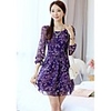 Weila Frauen hohe Taille Chiffon-Kleid 10050