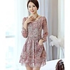 Weila Frauen hohe Taille Chiffon-Kleid 10051