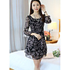 Weila Frauen hohe Taille Chiffon-Kleid 10052