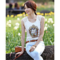 Weila Frauen Mantel Ärmelloses T-Shirt