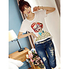 Weila Frauen Rundhals Kurzarm T-Shirt 10033