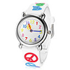 Weili netter Alphabetisch Muster-Quarz-Armbanduhr