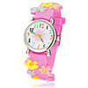 Weili netter Blumenmuster-Quarz-Armbanduhr
