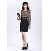 Weiman Mode Leopardenmuster nehmen sexy Kleid Sichern
