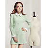 Weiman Revers Langarm-Kleid Backing