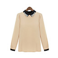 Weiman Schlank Langarm-Chiffon,  die Hemd