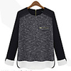 WeiMeiJia Damenmode Chiffon Splice verdicken Strickjacke (Screen Color)