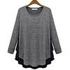 WeiMeiJia Damenmode Splice Chiffon-T-Shirt (Screen Color)