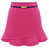 WeiMeiJia Damenmode unregelmäßiger Rand Solid Color Rock (Pink,  Dunkelblau)