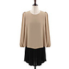 Weimeijia Elegantes Langarm-Plissee-Kleid