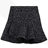 Weimeijia High Waist Tweed Short Skirt (Grau)