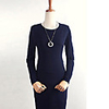 Weimeijia Long Sleeve Slim-Kleid grundiert