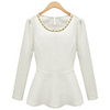 Weimeijia runde Kragen-Taillen-Shaped-Shirt