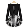 Weimeijia Swallow Gird Fake-Two-Piece-Kleid