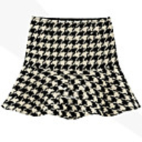 Weimeijia Swallow Gird Tweed Fishtail Short Skirt
