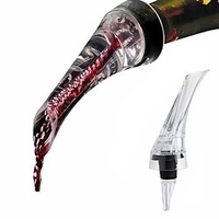 Weinausgießer tragbarer Weindekanter Rotwein-Belüftungsausgießer Ausgießer Dekanter Weinbelüfter Schnellbelüftungs-Gießwerkzeugpumpe Lightinthebox