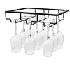 Weinglasregal unter Schrank Stielhalter Metall Weinglas Organizer Gläser Aufhänger für Bar Küche nach Hause Schwarz Gold Weiß 3 Reihen Lightinthebox