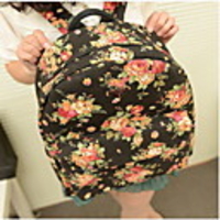 Weinlese adrette Art-Blumen-Druck-Rucksack