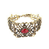 Weinlese Alloy Zirkon Hohle-heraus Blumen-Muster-Armband