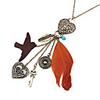 Weinlese Antique Copper Alloy Feather Swallow Muster-Halskette